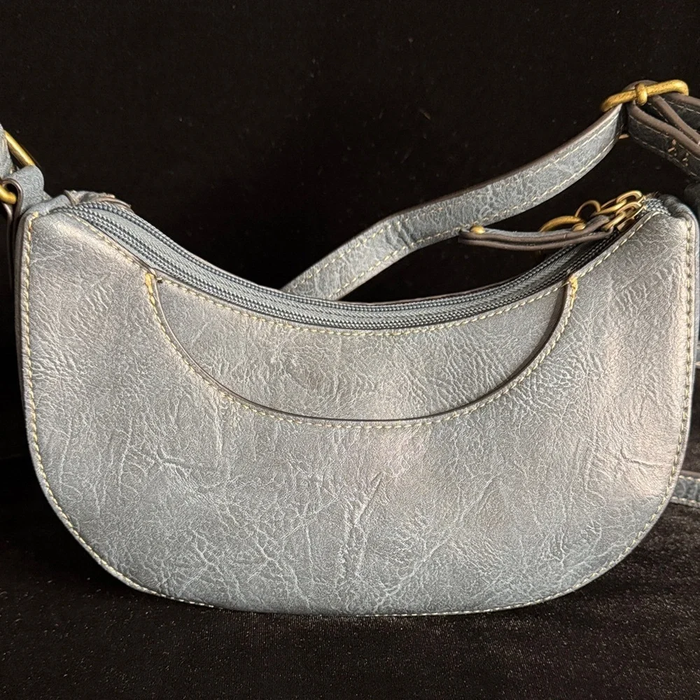 b.o.c. Floral Embossed Crossbody Bag in Blue
